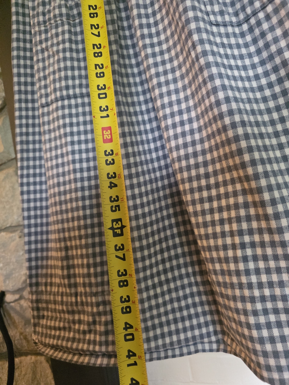 Woolrich Navy and White Gingham Midi Dress - Picture 8 of 10